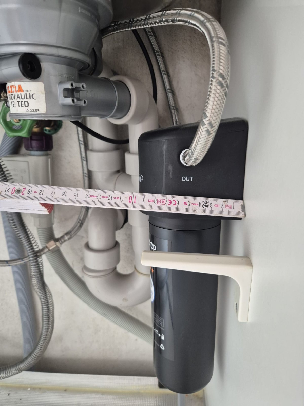 Wasserfilter gemessen Tiefe: ca. 10cm