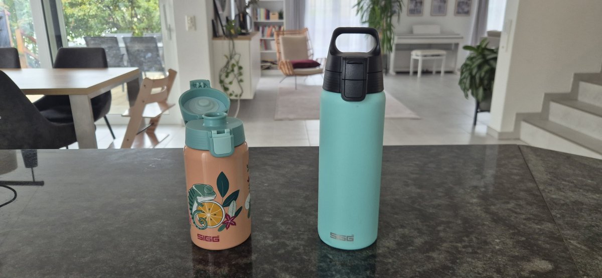 0.5 Liter --> Kindergartenkinder / 0.75 Liter --> Schulkinder